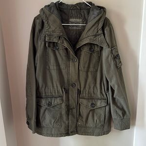 Levi's army green lined utility jacket